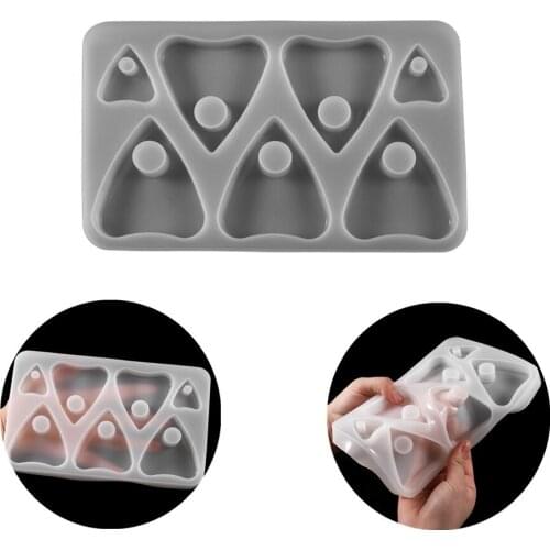 Ouija Board Hearts Silicone Molds UV Epoxy Resin Mold Heart Pendant Casting Mould for DIY Crafts Jewelry Making Pendants Supply