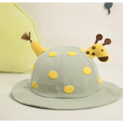ZWY932 Fashion Casual Childrens Bucket Hats Letter Cotton Cap Girls Boys Outdoor Beach Sun Hat Camping Fishing Cap