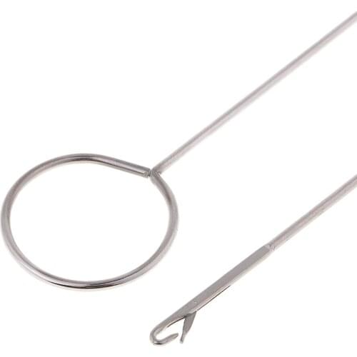 10Pcs Loop Turner Metal For Turning Bias Tubing Button Loop Tool 10.4 Inch