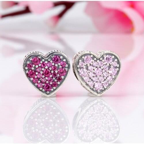 Authentic 925 Sterling Silver Beads New Creative And Dazzling Heart Beads Fit Original Pandora Bracelet For Women Diy Jewelry