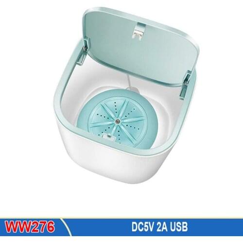 Personal Small Turbo Washing Machine Portable Ultrasonic Sterilization Underwear Baby Clothes Mini USB Charging Washing Machine