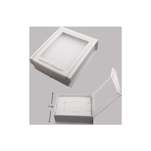 Transparent clamshell necklace set box