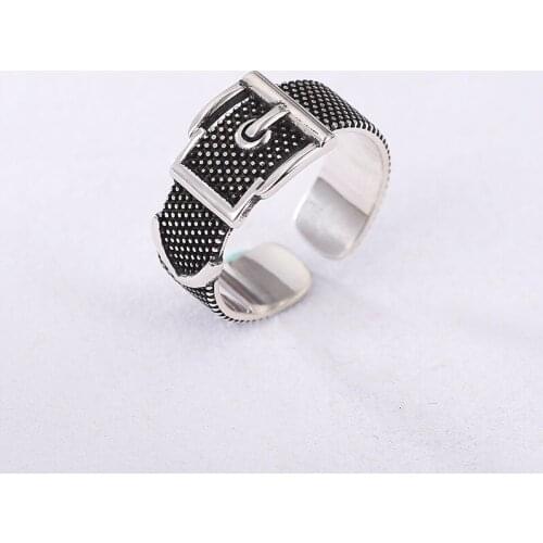 Charm Belt Finger Ring For Women Men Vintage Boho Knuckle Party Rings Punk Jewelry Girls Gift