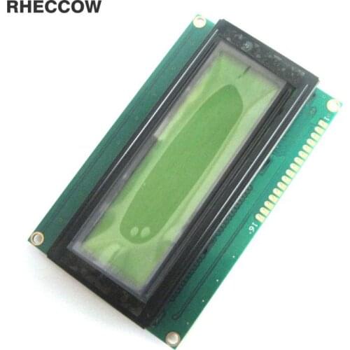 RHECCOW 3.3v Character LCD Module Display LCM 2004A 2004 204 20X4 yellow green backlight black character for raspberry pi
