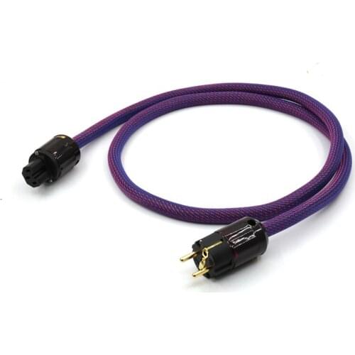 High-quality pure copper schuko AC power cable, hifi power cord, EU version P-079E/C-079 connectors audio power cable