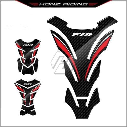 For Yamaha FJR 1300 FJR1300 A/AS/ABS 3D Carbon-look Motorcycle Tank Pad Protector Sticker
