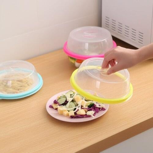 1pc Silicone Fresh-keeping Cover Transparent Bowl Cover Sealed Refrigerator Microwave Heating Round Splash Cover Plastic Bags