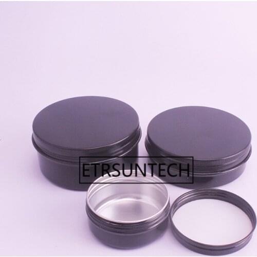 50ml,100ml,150ml Aluminum Cream Jars Tins Metal Cosmetic Jar Cosmetic Packaging Containers Lipstick Pot F1470