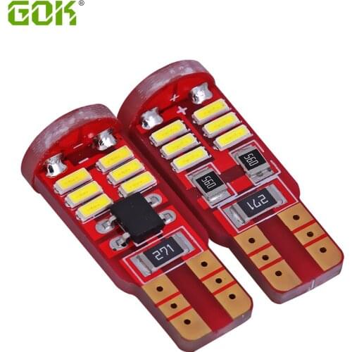 50pcs T10 15SMD 4014 led canbus NO ERROR led T10 canbus W5W led Trunk light Door lamp led Dome Light Universal reading lamp