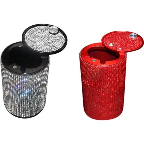 Car Ashtray High Flame Retardant Ashtray With Multi-Function Car Light Smoke Remover Car Interior Car Accessories Car Ashtray