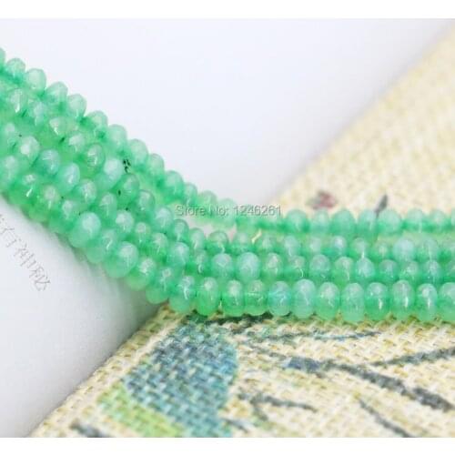 4X6mm Green Aventurine Accessories Loose Beads Abacus Natural Stone Crafts DIY Beads For Necklace Faceted Jewelry Making Design