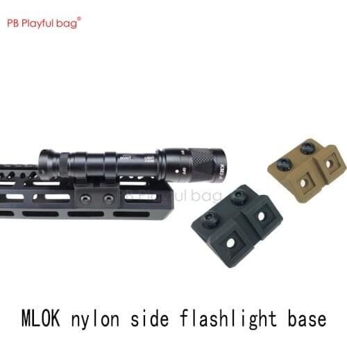 Playful bag Nylon 45 degree side flashlight base M300 M600 base Outdoor CS water bullet toy accessories QE46
