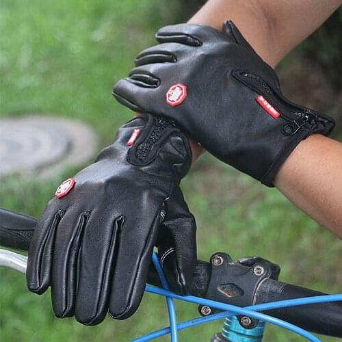 Man Touch Screen Winter Warm Waterproof Windproof Gloves PU Motorcycle Breathable Gloves Guantes Moto Luvas Motosiklet Eldiveni