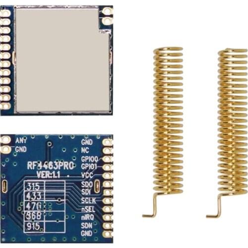Diy Kit 10PCS RF4463PRO High Power Wireless Transceiver Module with High Performance Si4463 433mhz RF Transmitter and Receiver