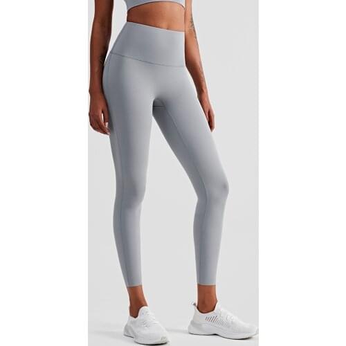 New Nylon Spandex High Waist Yoga Pants Sexy Skin-friendly Nude Tights Leggings Sport Women Fitness Running Push Up Gym Clothes