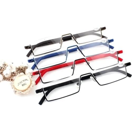 Fashion Simplicity Comfy Light Half Frame Reading Glasses TR90 Resin Presbyopic Glasses Unisex For Women Men+100 to +400