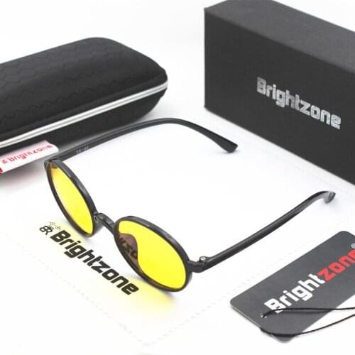 Brightzone Lightweight TR90 Oval Anti Blue Ray Gamer Glasses For Anti Eye Strain Headache Computer Use Eyewear Men/Women Black