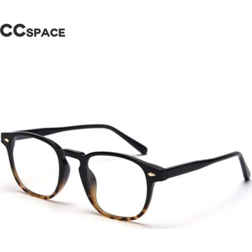 49430 Plastic Titanium Big Frame Round Glasses Frame Anti-Blue Light Male and Female Optical Fashion Computer Glasses Flat Mirro
