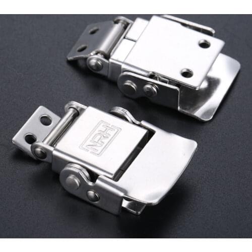 1Pc Industrial Bags Hasp Box Buckle Stainless Steel Lock Suitcases Wooden Box Toggle Latch Buckle ClaspLuggage Hardware 46*27mm