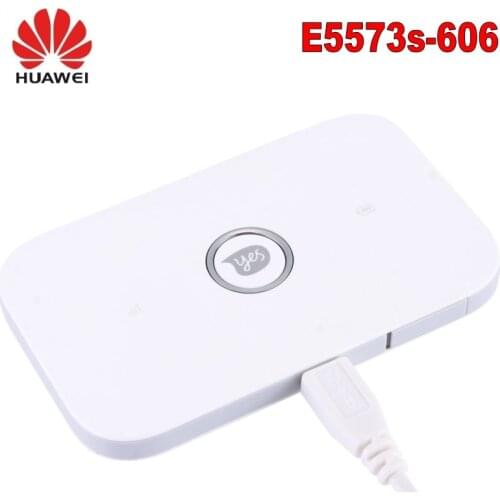 Unlocked Huawei E5573 E5573s-606 CAT4 150M 4G WiFi Router Wireless Mobile Wi Fi Hotspot Band 1/3/7/28/40 +2pcs antenna