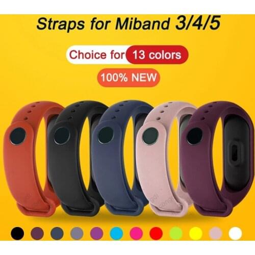Bracelet For xiaomi Mi Band 5 global version 4 3 strap Sport watch Strap Silicone wrist belt Accessories For pulseira mi band 54