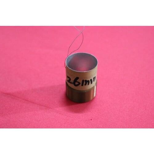 1 pcs ID: 25.9mm 26mm 4 layers coil 8 ohm White aluminous woofer bass loudspeaker horn speaker voice coil