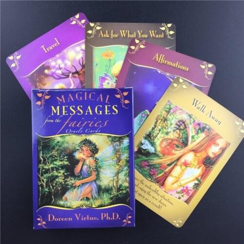 Magical Messages From The Fairies Tarot Cards Guidance Divination Fate Oracle Deck Board Game Card For Women Party Games