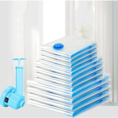 Air Vacuum Bag Sealer Quilt Clothes Organizer Storage Packaging Home Border Folding Compressed Space Saving Supplies Accessories
