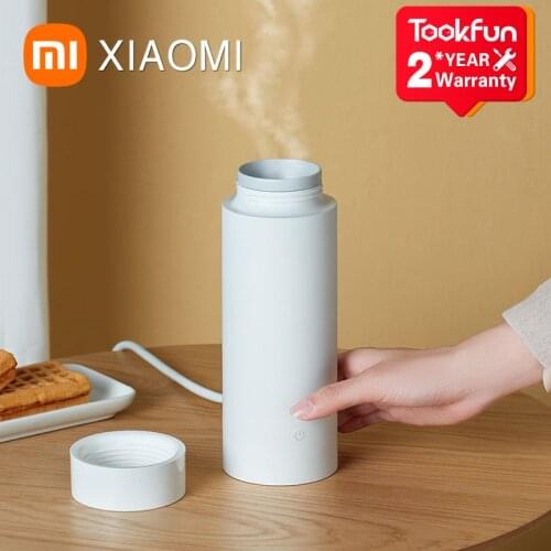 XIAOMI MIJIA Portable Electric Cup Thermos Bottle Thermal Cup 350 ML Warmer Coffee Mug Electric Insulated Bottle Rapid heated