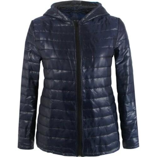 Women Navy Blue Winter Coat XL