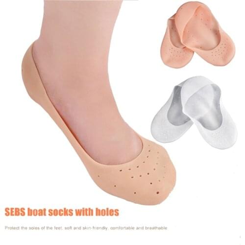 1 Pair Full Length Silicone Gel Moisturizing Sock Foot Care Protector Treatment Foot Care Tool Pedicure Tools for Women Man