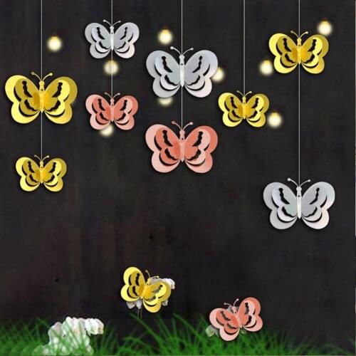 12pcs 3D Butterfly Wall Sticker Baby Bedroom Bathroom Living Room Wall Decorative Stickers Home Decoration Decals Ornaments