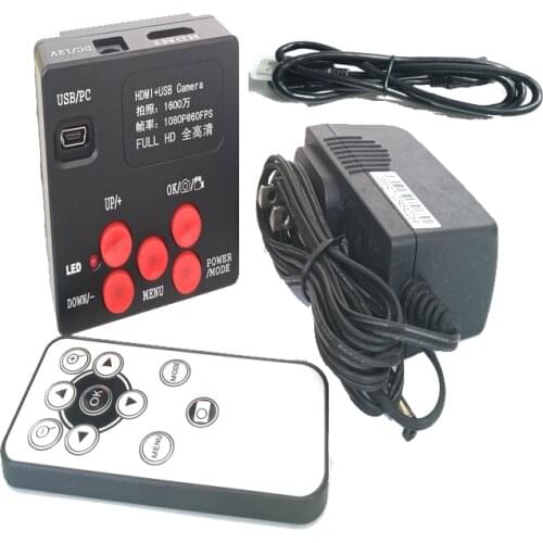 16MP 1080P Full HD HDMI outputs industrial microscope camera 60F/S High Speed Video Recorder with 4G TF Card