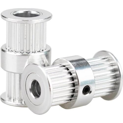 2GT Timing Driving Pulley 20 Teeth Bore 5mm/8mm Double Side Gear Alumium For GT2 Belt Width 6MM 3D Printer Accessories