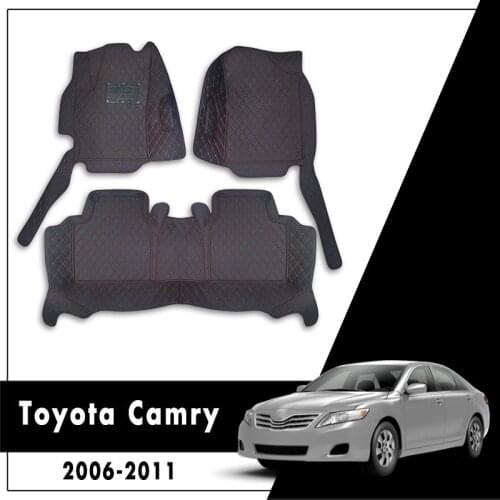 Car Floor Mats For Toyota Camry 2006 2007 2008 2009 2010 2011 Carpets Auto Leather Rugs Dash Interior Accessories Waterproof