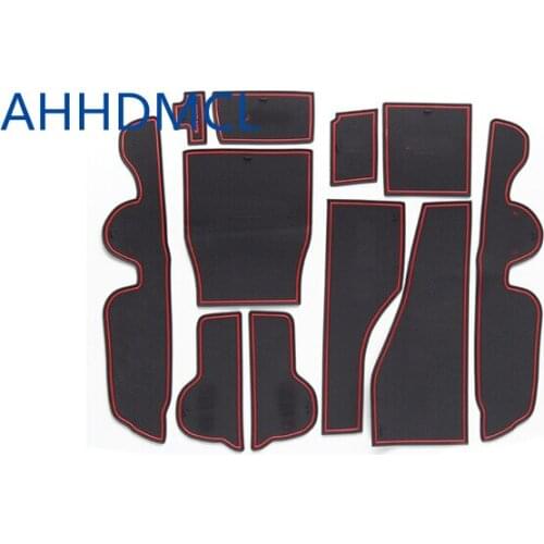 Car Anti-Dirty Pad Door Groove Gate Slot Cup Armrest Storage Pad Anti-Slip Mat For GLC Class GLC200/260/300