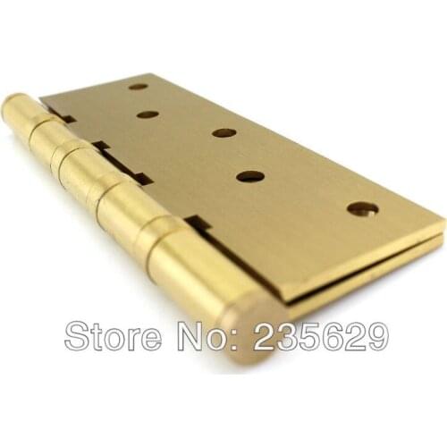 Free Shipping, brass Hinges for timber door / Metal Door, 3mm thickness, Low Noise, 5inch * 3.5inch* 3mm