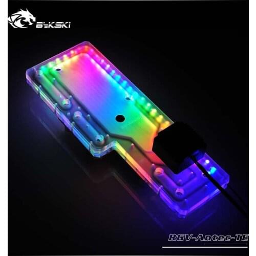 Bykski PC water cooling waterway plate channel integrated board for Antec Torque Case,RBW 5V RGV-Antec-TE