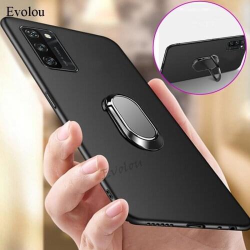 Metal Stand Shockproof Silicone Case For Blackview A100 A90 Magnetic Ring Holder Slim TPU Phone Cover For Blackview A80 Pro A70