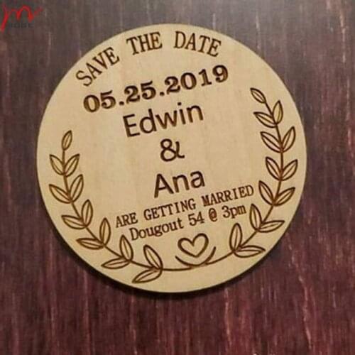 Personalized Save The Date wood card wedding rustic wedding invitation card