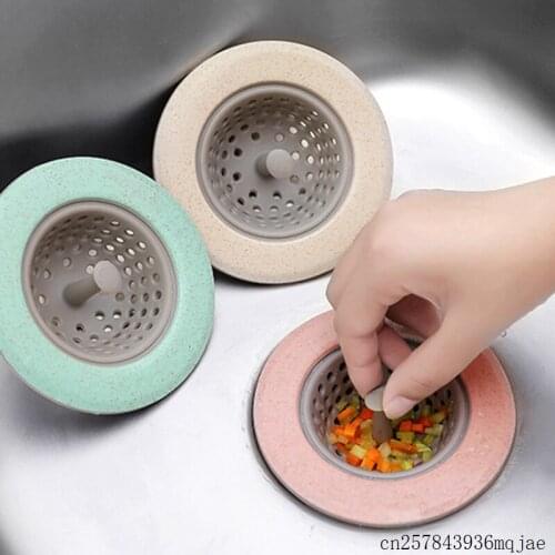 50pcs Kitchen Sink Filter Screen Floor Drain Hair Stopper Bath Catcher Hand Sink Plug Sink Strainer Cover Tool