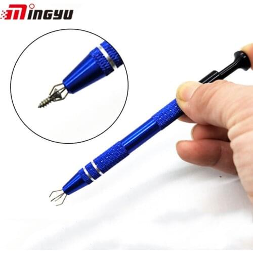 IC Extractor Pickup BGA Chip Picker Patch IC Suck Pen Electronic Component Grabber Four Claw Hand Tool