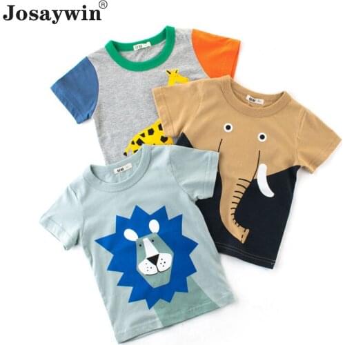 Summer Childrens T-Shirt Boys Kids Baby T-shirt Cotton Print Cartoon Kids T-shirt Short Sleeve Boys T Shirt Tee Top Clothing
