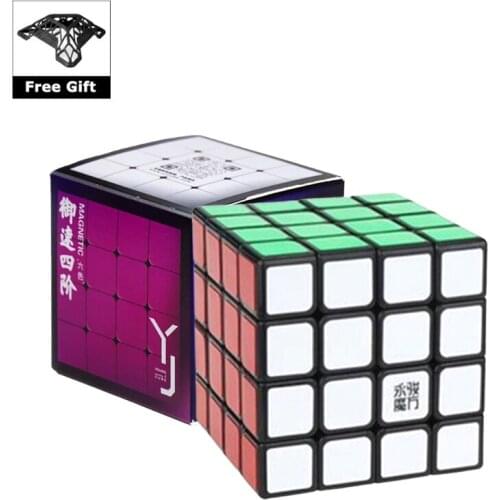 YONGJUN YJ Yusu Magnetic 4x4x4 Magic Cube Dedicated Speed 4x4x4 M Puzzle Antistress V2M Cube Educational Professional Toys Kids