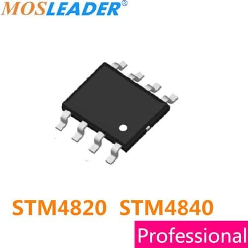 Mosleader STM4820 STM4840 SOP8 100PCS 4820 4840 N-Channel 30V Mosfet Without ESD protected High quality
