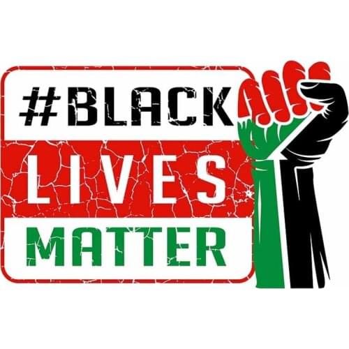 13cm x 8.6cm for Black Lifes Matter Car Stickers Motorcycle Personality Cartoon Decal Refrigerator Cartoon Graphics