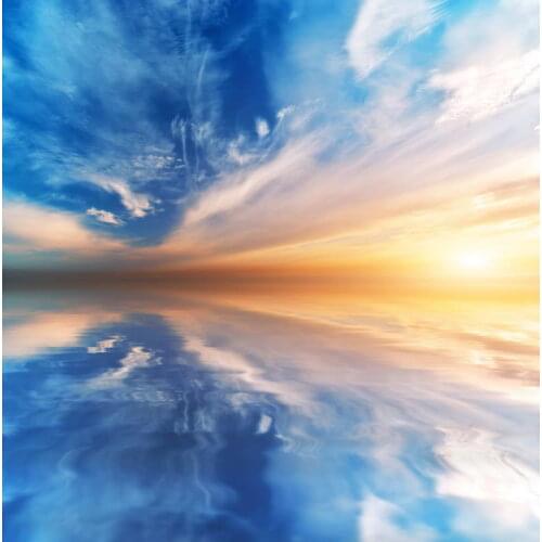 Natural 3D Blue Sky with Sunset Scenic Vinyl Backdrop for Photography Great View Photo Background fundo fotografico para estudio