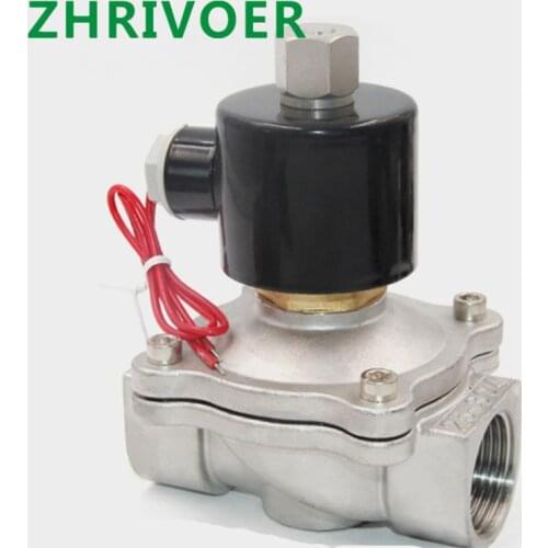 Normally opened Pneumatic for Water Oil Air gas 12V/24V/220V/110V Stainless steel Electric Solenoid Valve 1/4" 3/8" 1/2" 3/4" 1"