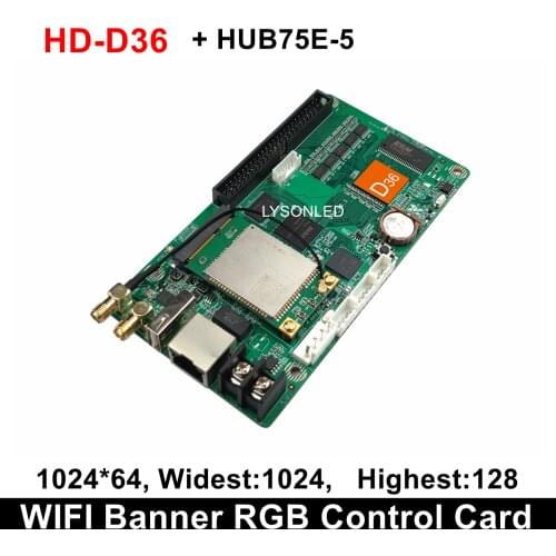 Huidu HD-D35 WIFI Video LED Card Asynchronous Board Compatible with Indoor P4 P5 P10 Module