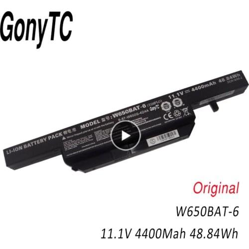 New W650BAT-6 5600MAH Laptop Battery for Hasee K610C K650D K750D K570N K710C K590C G150SG G150S G150TC G150MG W650S